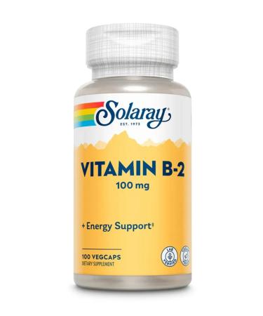 Solaray Vitamin B-2 100MG 100 capsules