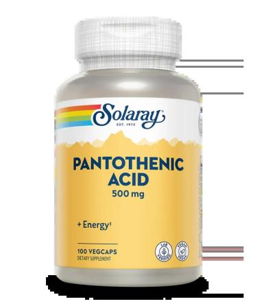 Solaray Pantothenic Acid 500MG 100 capsules