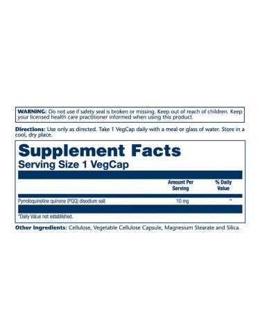 Solaray PQq 10MG 30 capsules - Buy Online on GoSupps.com