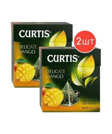 Curtis Green tea Delicate Mango 20 pyramids 2 packages