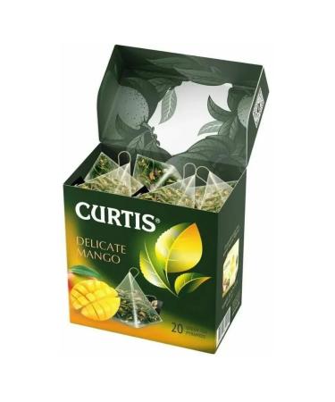 Curtis Green tea Delicate Mango 20 pyramids 2 packages - Buy Online on GoSupps.com