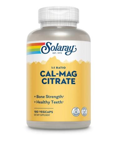 Solaray Calcium & Magnesium Citrate 180 capsules
