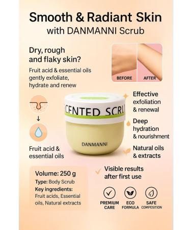 NMV Body scrub with fruit acids and essential oils - Buy Online on GoSupps.com