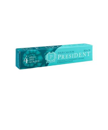 President Toothpaste Four Calcium 75 ml 2 pcs - Buy Online on GoSupps.com