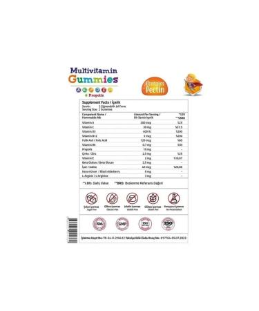 Validus Multivitamin for children chewing marmalade 60 pcs - Buy Online on GoSupps.com