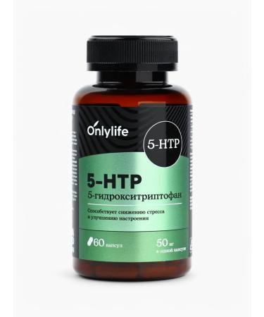 Onlylife Bad 5 HTP TRIPTOPHAN Vitamins Antistress in capsules 60 pcs - Buy Online on GoSupps.com
