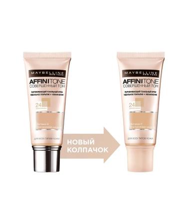 Maybelline New York Affinitone tonal cream No. 24 golden-beige - Buy Online on GoSupps.com