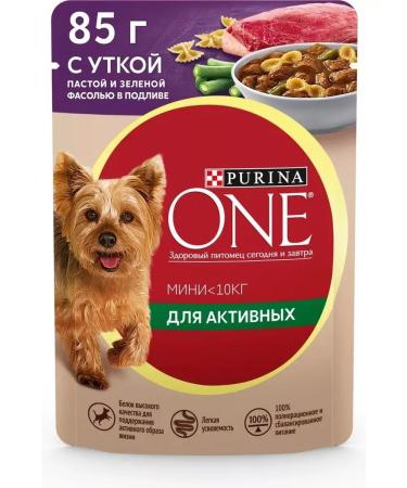PURINA ONE Mini for small breeds with a duck 85 g x 26 pcs - Buy Online on GoSupps.com