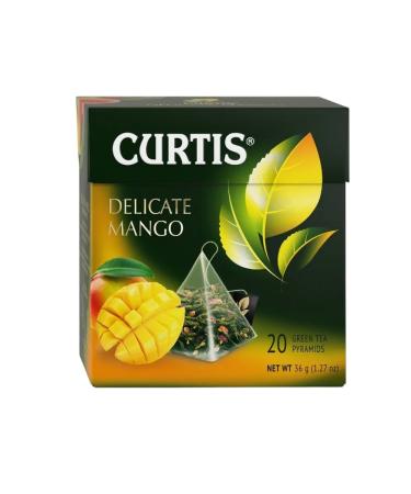 Curtis Green tea Delicate Mango 20 pyramids 4 packages - Buy Online on GoSupps.com