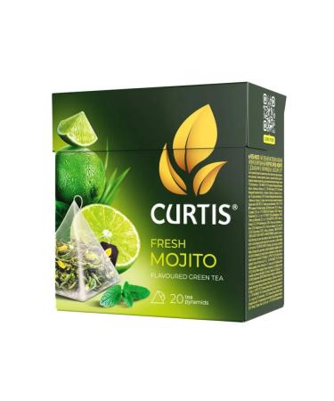 Curtis Green tea Fresh Mojito 20 pyramids 2 packages - Buy Online on GoSupps.com