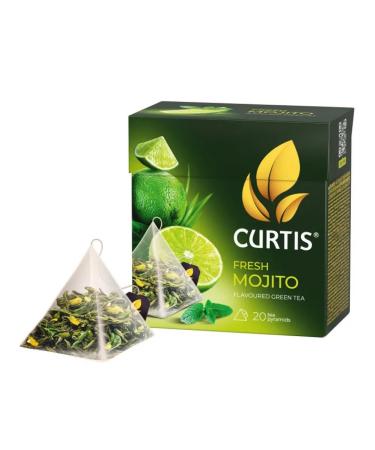 Curtis Green tea Fresh Mojito 20 pyramids 2 packages - Buy Online on GoSupps.com