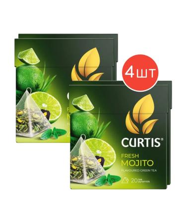 Curtis Green tea Fresh Mojito 20 pyramids 4 packages