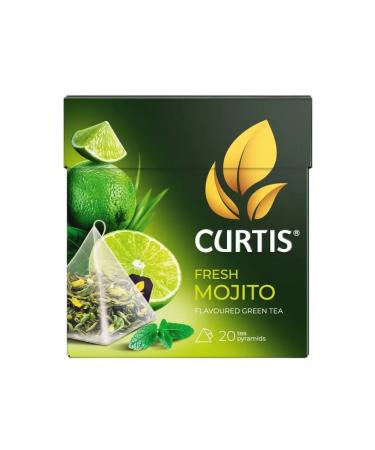 Curtis Green tea Fresh Mojito 20 pyramids 4 packages - Buy Online on GoSupps.com