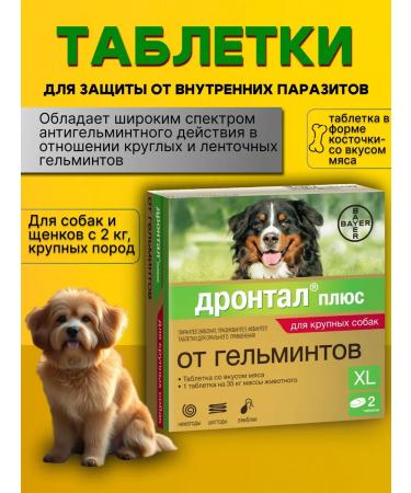 Elanco Workers from worms for large dogs Drontal