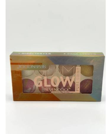 MIS31 Palette Haileiters and blush SevenCool Glam Glow Pure Shiny - Buy Online on GoSupps.com