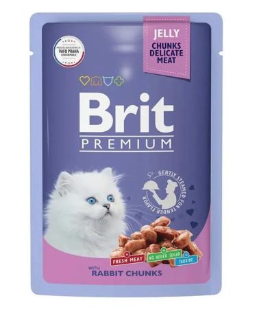 BRIT PREMIUM Feed for kittens rabbit in jelly 6 pcs. x 85 g - Buy Online on GoSupps.com