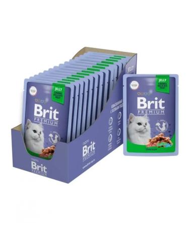 BRIT PREMIUM Cat food chicken in jelly 6 pcs x 85 g - Buy Online on GoSupps.com