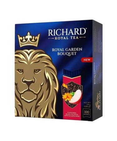 Richard Black tea Royal Garden Bouquet 100 bags - Buy Online on GoSupps.com