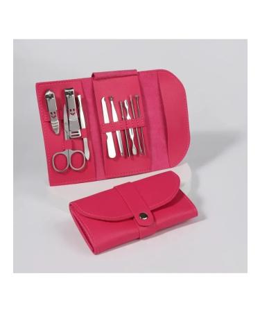 Queen fair Lucy manicure set in fuchsia for 10 items - Buy Online on GoSupps.com