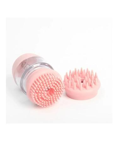 Dude Massage brush for dogs with a container for shampoo
