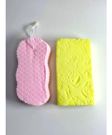 ac349 Shower sponge peeling washcloth set 2pcs - Buy Online on GoSupps.com