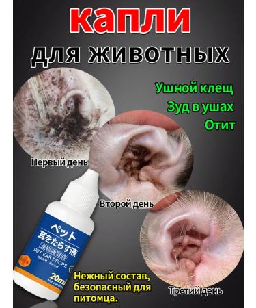 xie de yuan Drops from the ear tick for cats in the ears