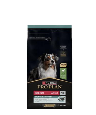 Pro Plan Dry Food for Adult Medium-Breed Dogs with Lamb 1.5 kg - Buy Online on GoSupps.com