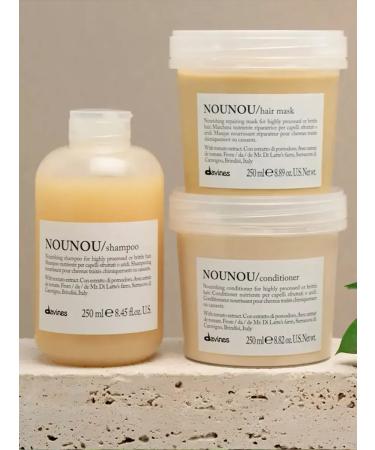 Davines Nunou 250 mls nutrient shampoo for damaged hair - Buy Online on GoSupps.com