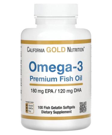 CALIFORNIA GOLD NUTRTION Omega-3 180 mg 100 capsules