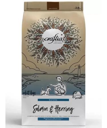 CRAFTIA NATURA Dry food for dogs small and miniature breed salmon herring 2kg - Buy Online on GoSupps.com