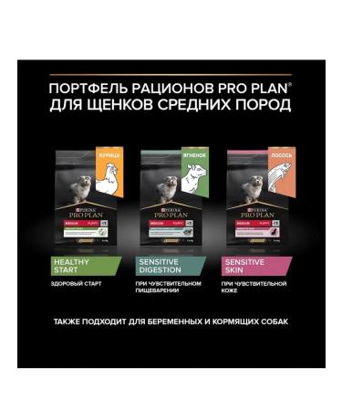PRO PLAN About the plan of dry food for puppies of medium breeds with lamb 3 kg - Buy Online on GoSupps.com