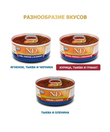 Farmina Wet food for cats chicken and pumpkin 70 g x 48 pcs - Buy Online on GoSupps.com