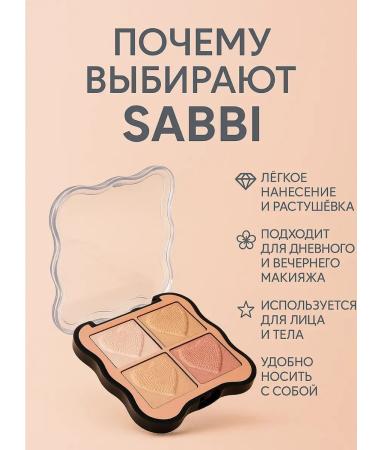 Mani Sabbi highlighters palette 4 shade for skin radiance - Buy Online on GoSupps.com