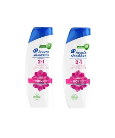 Head&Shoulders Shampoo and balm 2B1 smooth and silky 400 ml 2 pcs