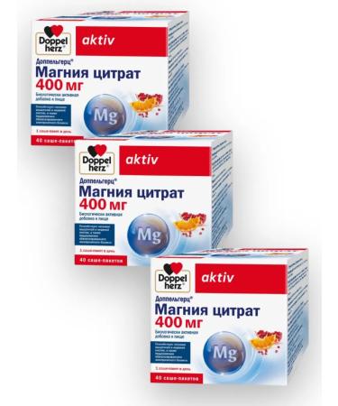 Doppelherz Magnesium Citrate 40 Sasha 3 pcs