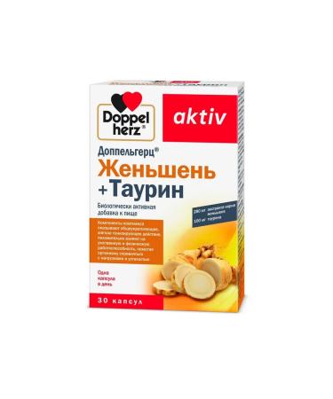 Doppelherz Ginseng + taurin 30 capsules