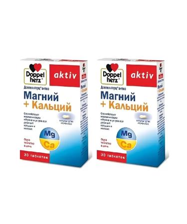 Doppelherz Magnesium + calcium 30 tab.