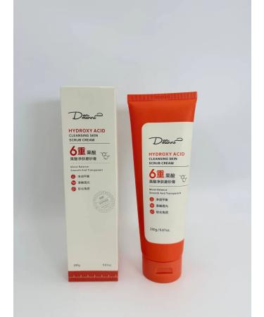 Scrub-cream for face with AHA acids exfoliating - Buy Online on GoSupps.com