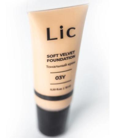 Lic Tonal cream Soft Velvet Foundation Mini tone 03Y 10 ml