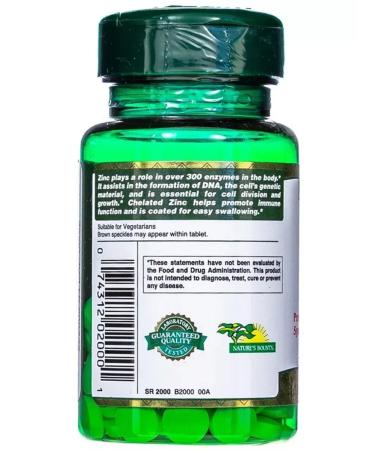 Nature's Bounty Zinc Chelate - Buy Online on GoSupps.com