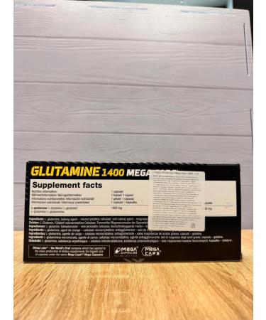 Olimp Sport Nutrition Glutamine 1400 Mega Caps Glutamin 120 capsules - Buy Online on GoSupps.com