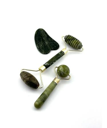 GChe2 Massage set roller and scraper of the Guasha for the face and neck - Buy Online on GoSupps.com