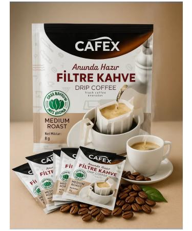 Cafex Ground coffee in drip packages Medium Fortress - Buy Online on GoSupps.com