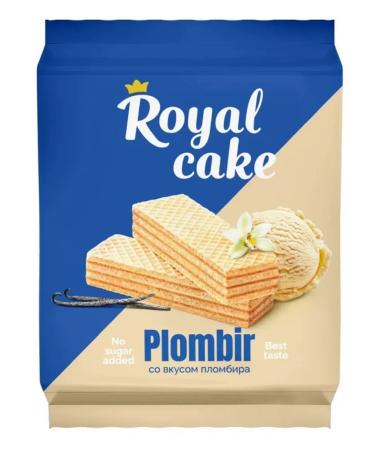 ROYAL CAKE Wafli on a sorbitol milk with a taste of seal 120g 2 units - Buy Online on GoSupps.com
