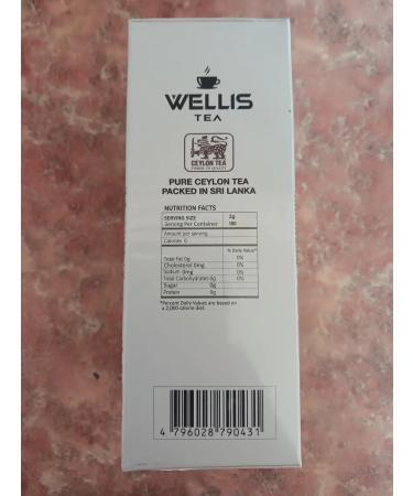 WELLIS TEA Tea Wellis Green Tea Gp Pure Ceylon 200g - Buy Online on GoSupps.com