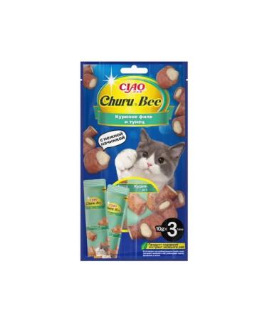 Inaba Lacquer d for a pipe cat (tuna Katsuo+chicken fillet) 10g*3pcs - Buy Online on GoSupps.com