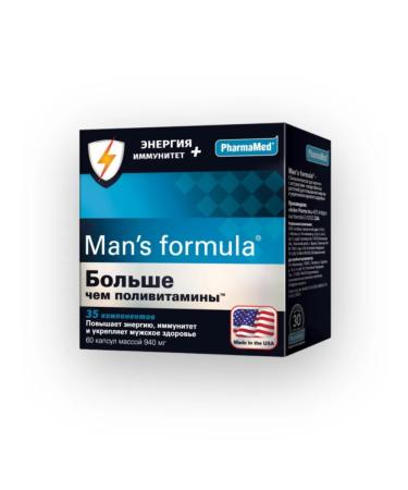 Man s formula More than polyvitamins energy+immunity 60 capsules