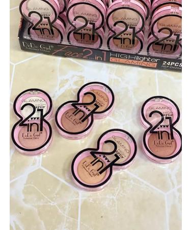 Highlighter for face of 2 colors set of 4pcs