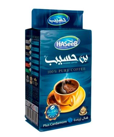 Haseeb Natural ground coffee with Plus Cardamom cardamon 200 g - Buy Online on GoSupps.com