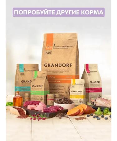 Grandorf Dry food for dogs of small breeds turkey 2 kg - Buy Online on GoSupps.com